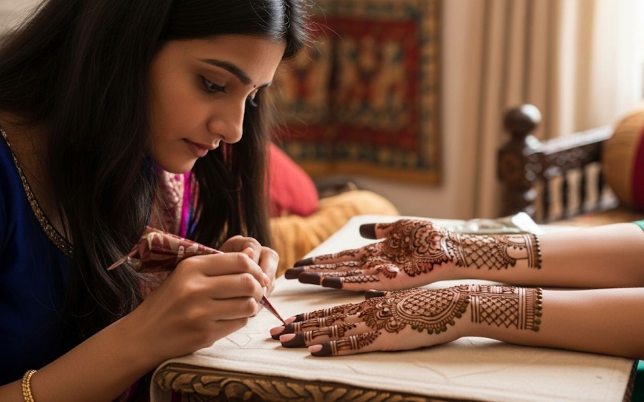 Jitiya 2025 Mehndi Art Design