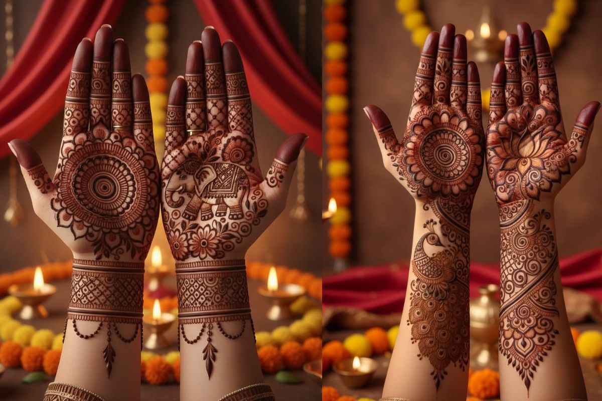 Jitiya Mehndi Design