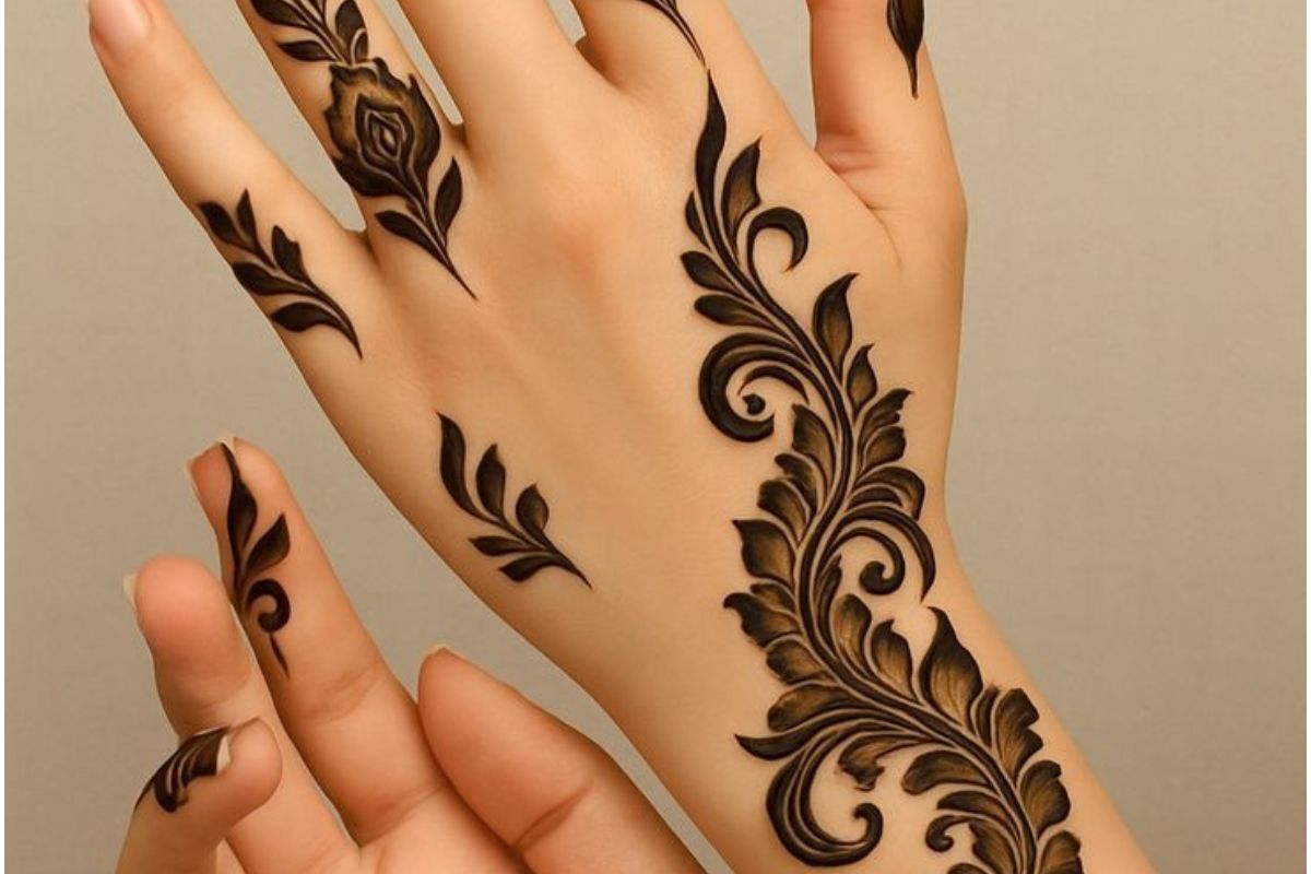 Jitiya Mehndi Design 5