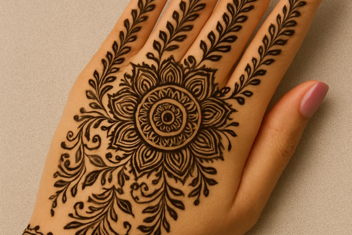 Karwa Chauth Mandala Art Mehndi