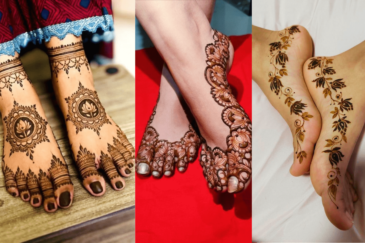 Karwa Chauth Mehndi design for leg