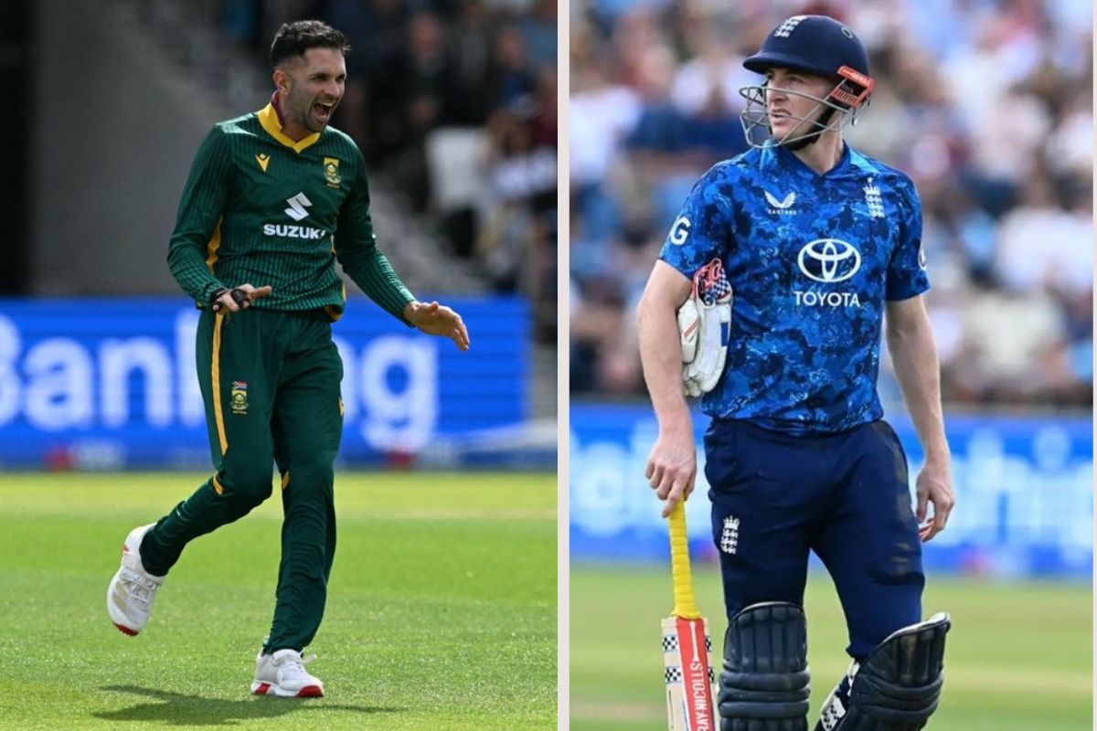 Keshav Maharaj and Harry Brook ENG vs SA: 1st ODI match Keshav Maharaj and Harry Brook
