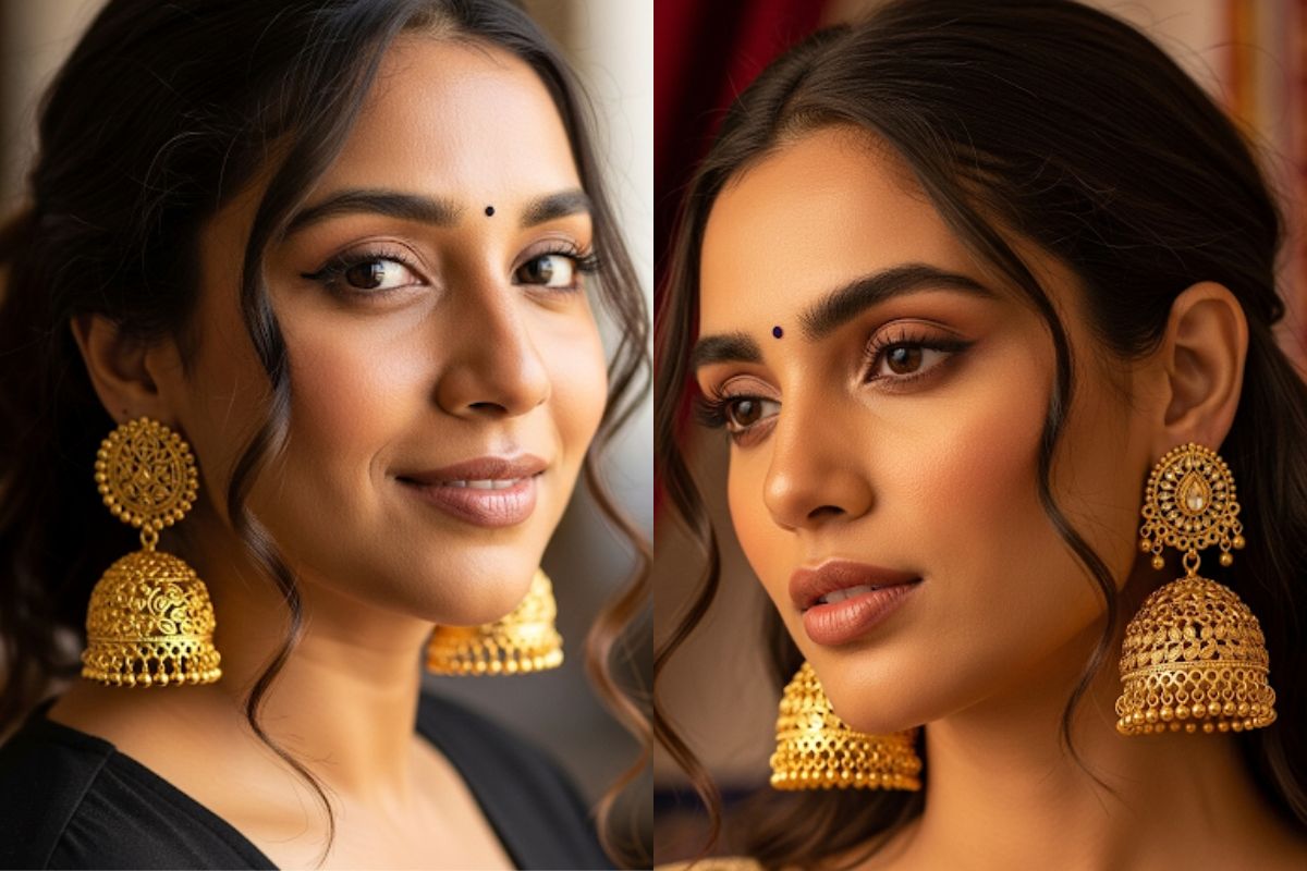 Latest Gold Jhumka Designs