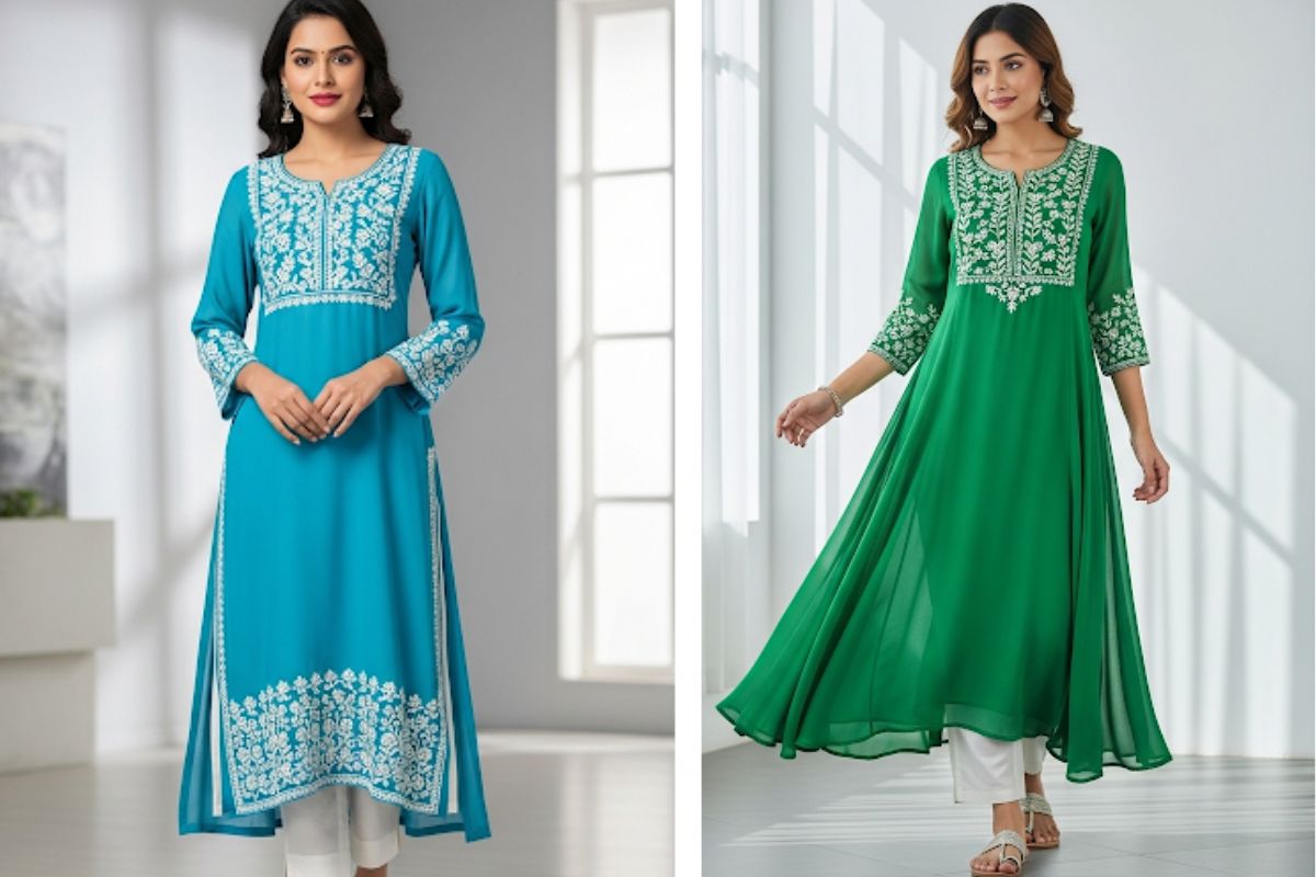 Latest Kurti Designs: सिंपल से लेकर स्टाइलिश, ये है ट्रेंडी लेटेस्ट कुर्ती डिजाइन 8 Straight Cut Kurti Designs (Ai Image)