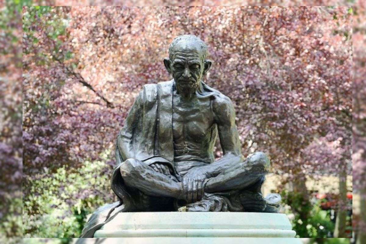 London Mahatma Gandhi Statue Vandalized