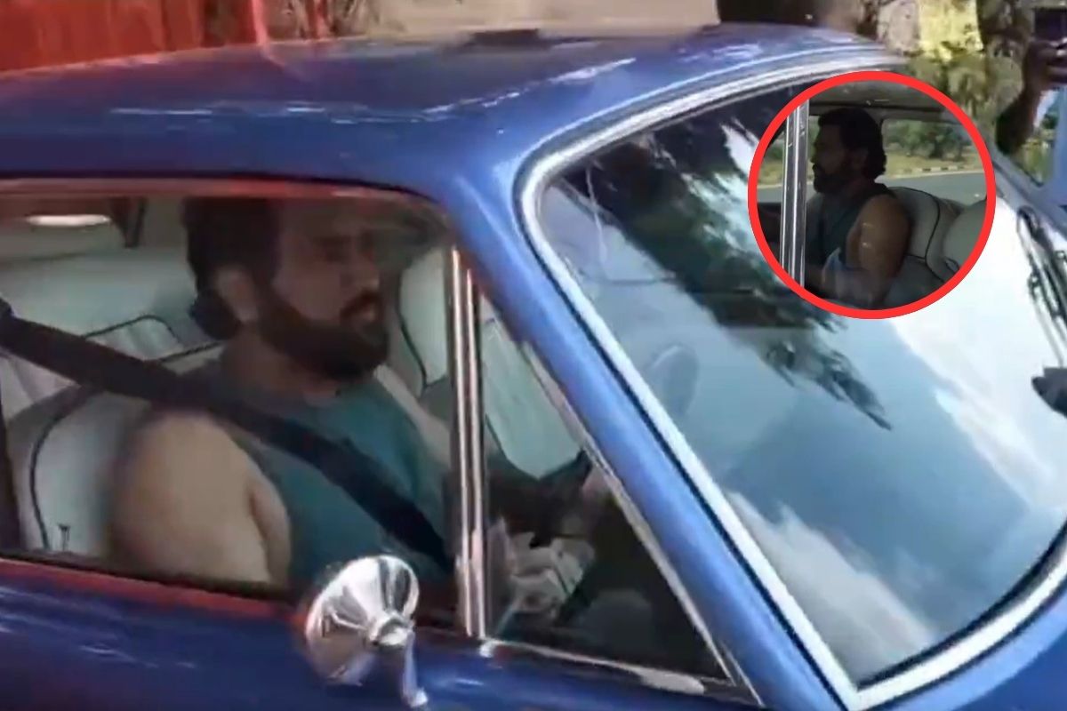 MS Dhoni Viral Video in Vintage Car Rolls Royce