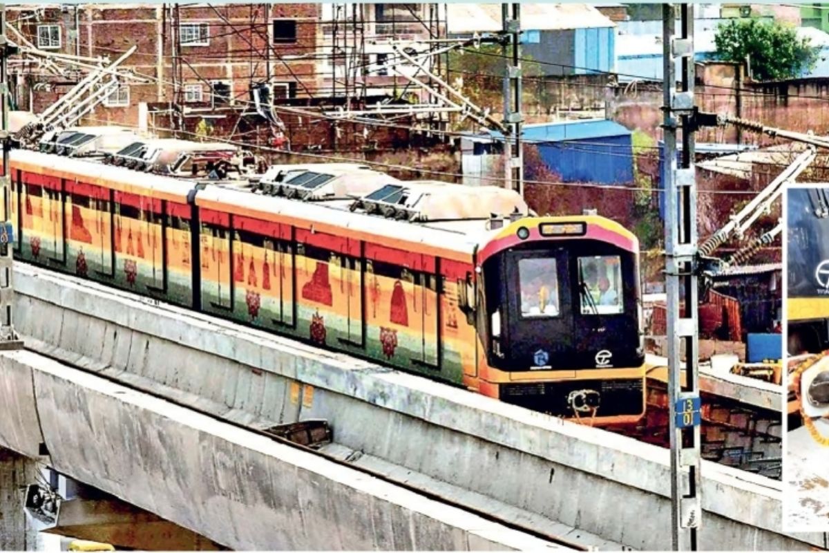 Metro train ran on elevated track in Patna