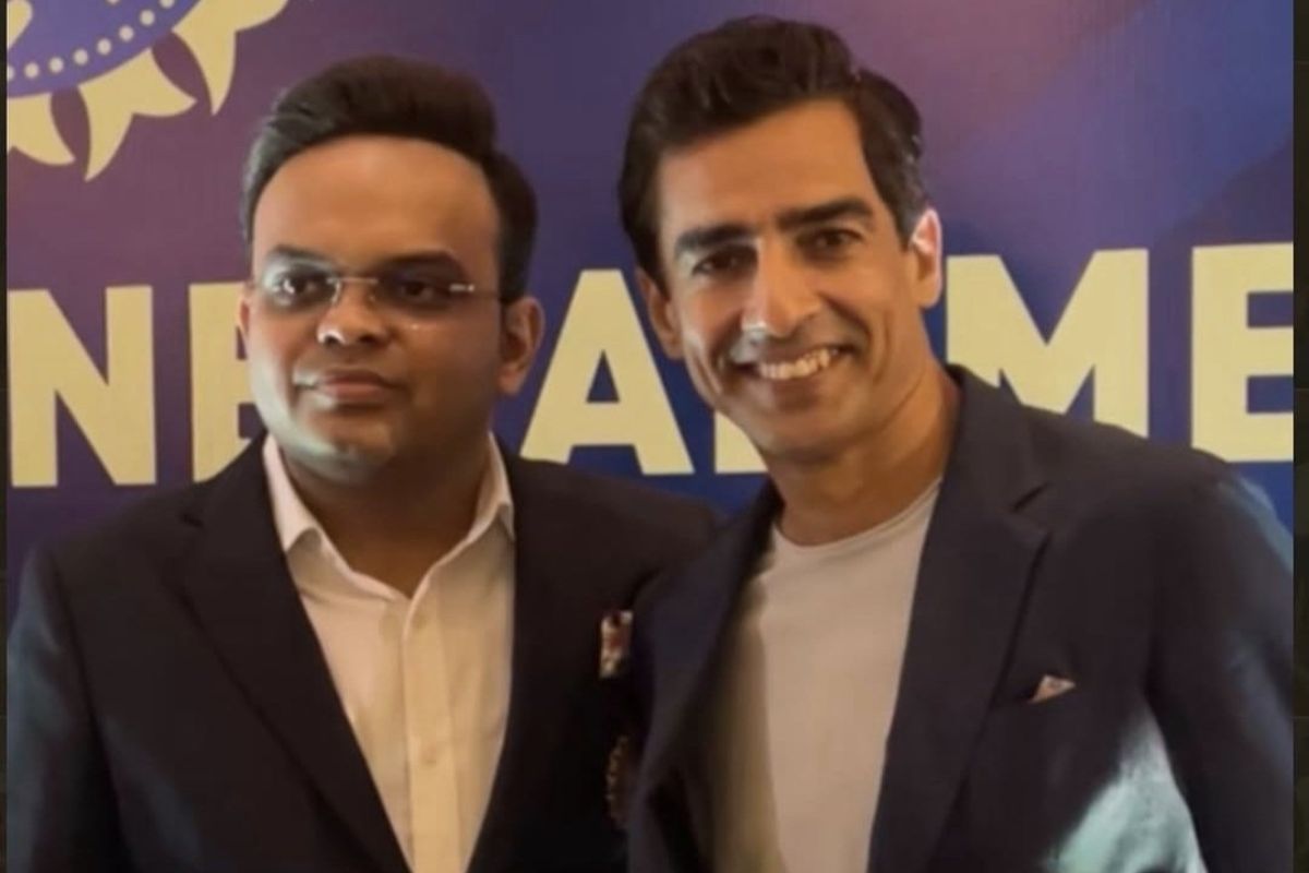 Mithun Manhas With Jay Shah