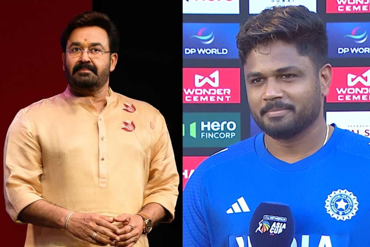 Mohanlal and Sanju Samson
