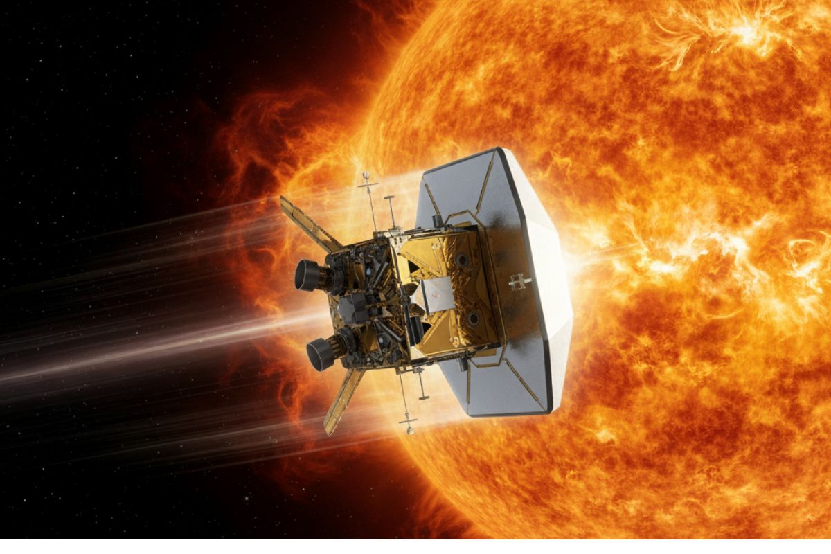 NASA Parker Solar Probe Closest To Sun/ Ai Generated Image