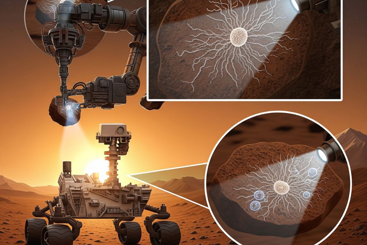 Nasa Perseverance Mars Rock sample/ Ai Generated Image