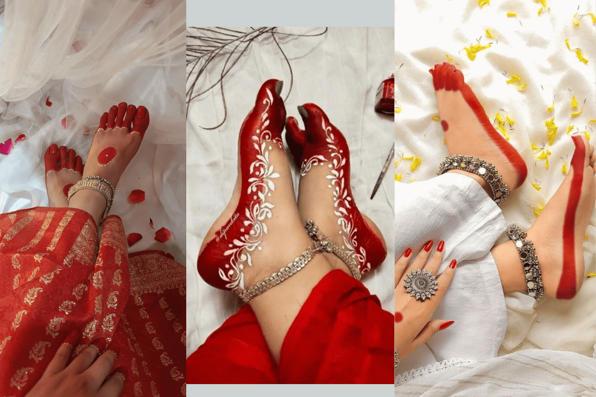 Navratri Alta Design Leg 1