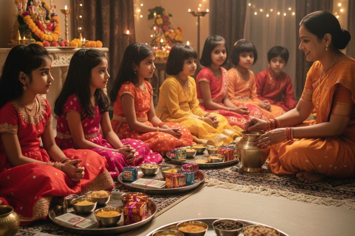 Navratri Kanya Pujan