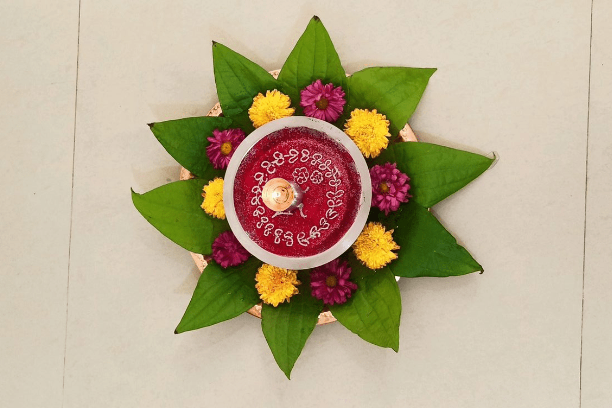 Navratri Thali Decoration And Ideas