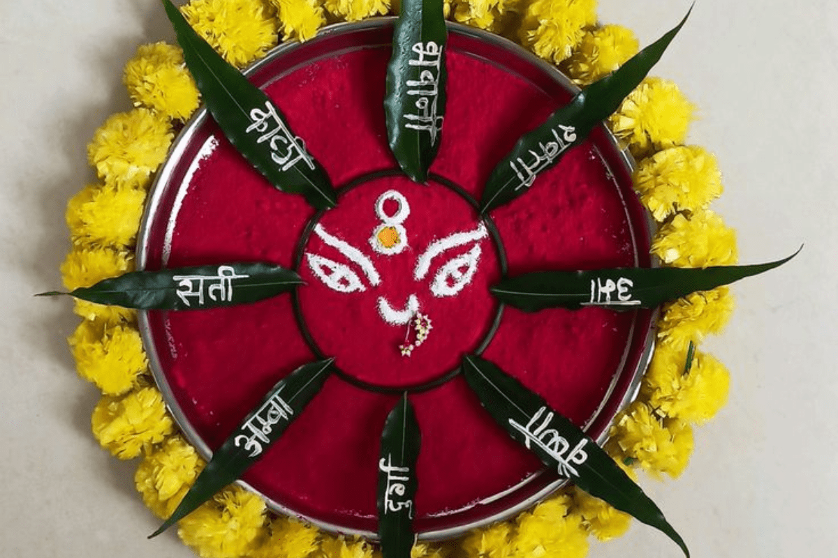 Navratri Thali Decoration And Ideas
