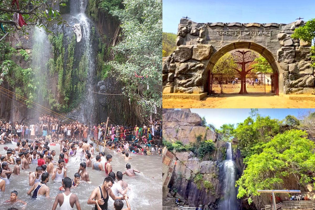 Tourist Place In Bihar famous kakolat waterfall people arriving to enjoy beautiful valleys