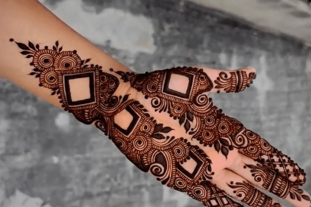 Onam Mehndi Design 3