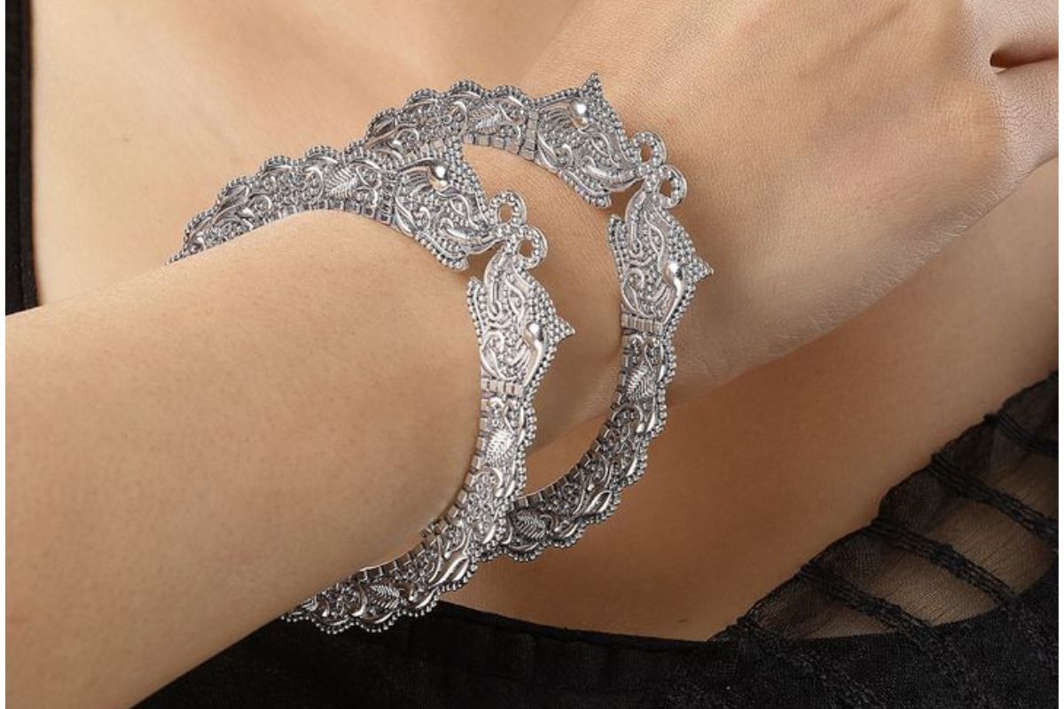 Oxidised Silver Bangles 2