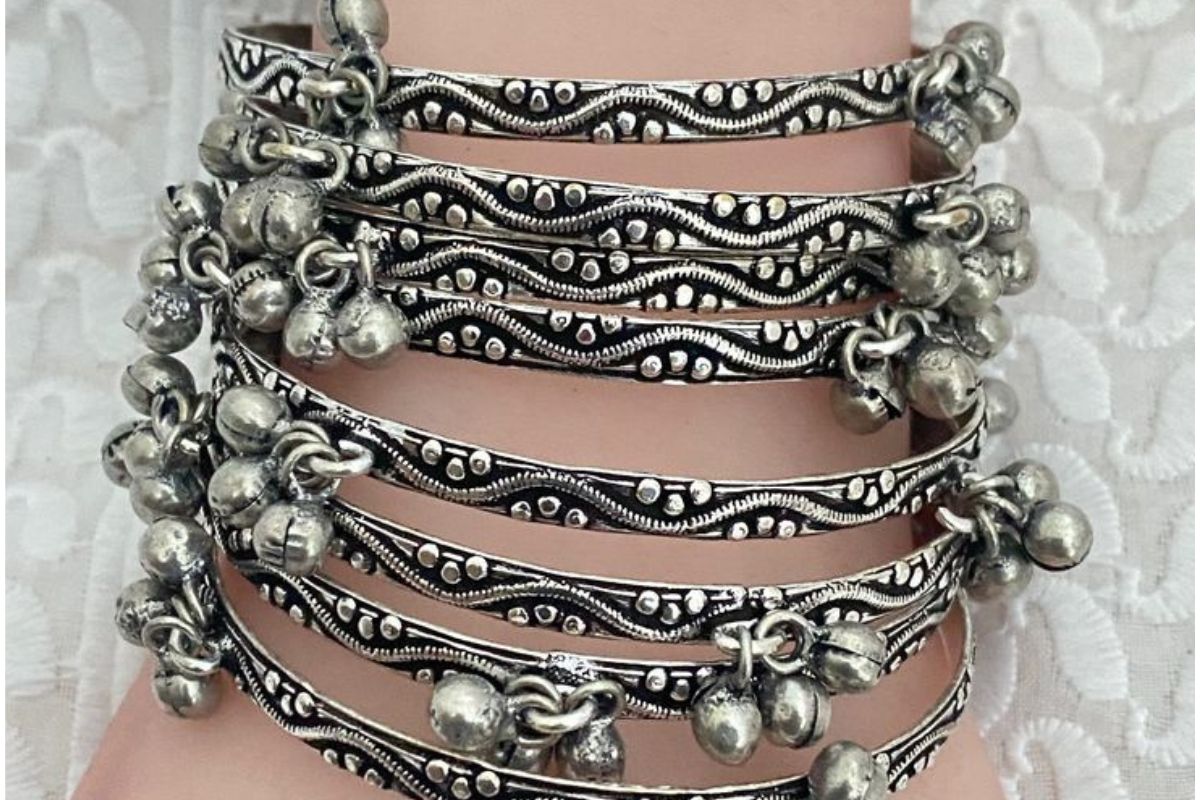 Oxidised Silver Bangles 4