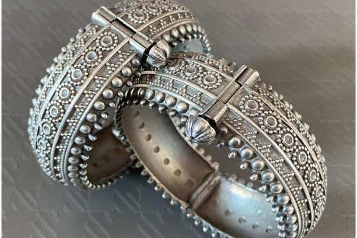 Oxidised Silver Bangles 8