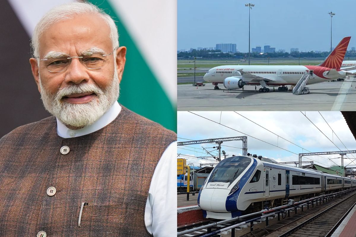 PM Modi Bihar Visit gifts along with airport new railway line Vande Bharat Express