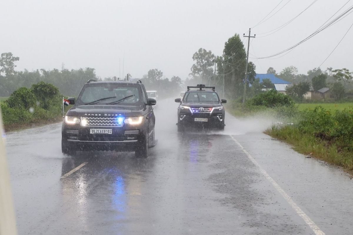 PM Modi Travel by Road in Manipur