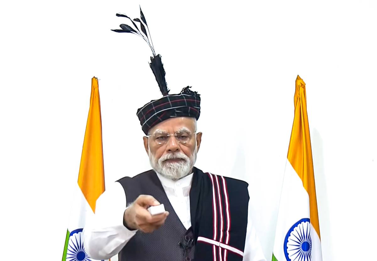 PM Narendra Modi in Aizaw