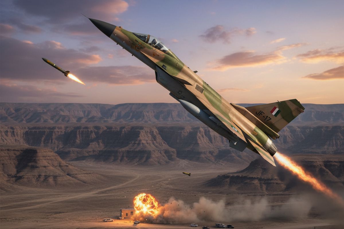 Pakistan Army Jf 17 Airstrike/ Ai Generated Image