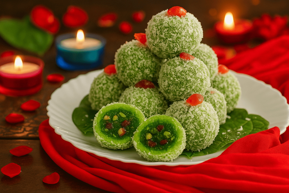 Pan Coconut Laddu Recipe