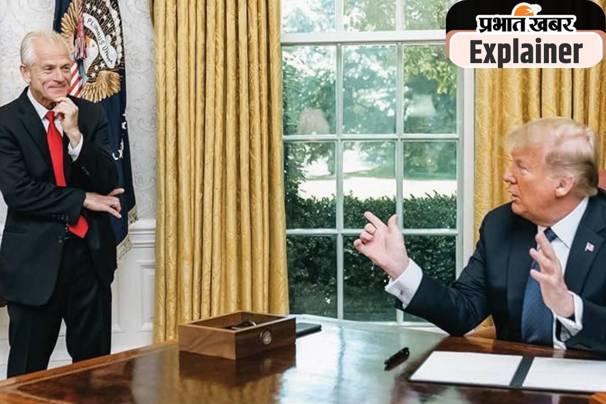 Peter Navarro with Trump