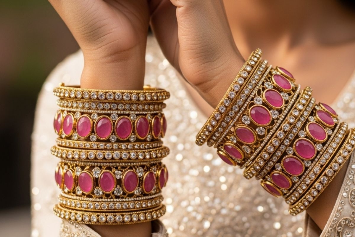 Pink Bangles Design (Ai Image)