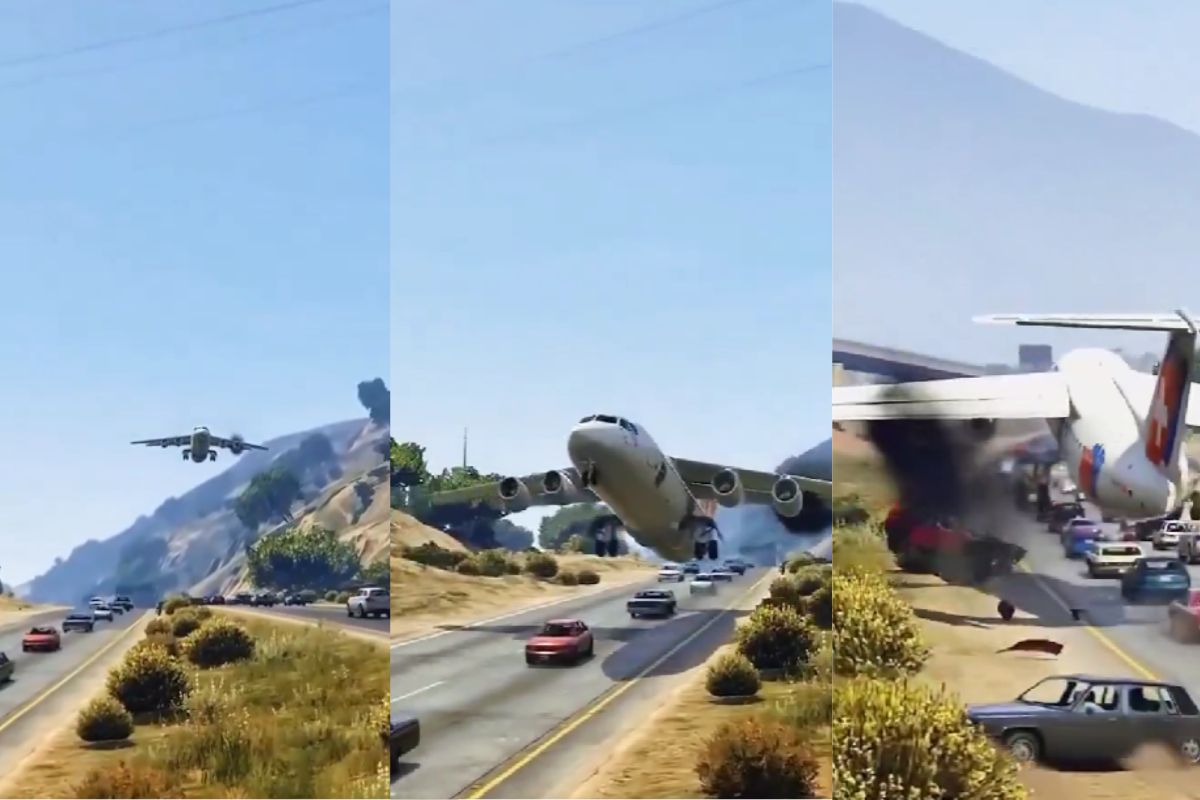 Plane Crash Viral Video Clip