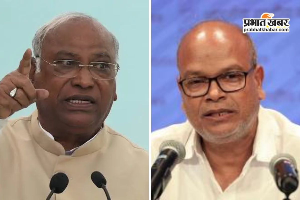 Rajesh Ram meets Mallikarjun Kharge regarding Bihar Elections