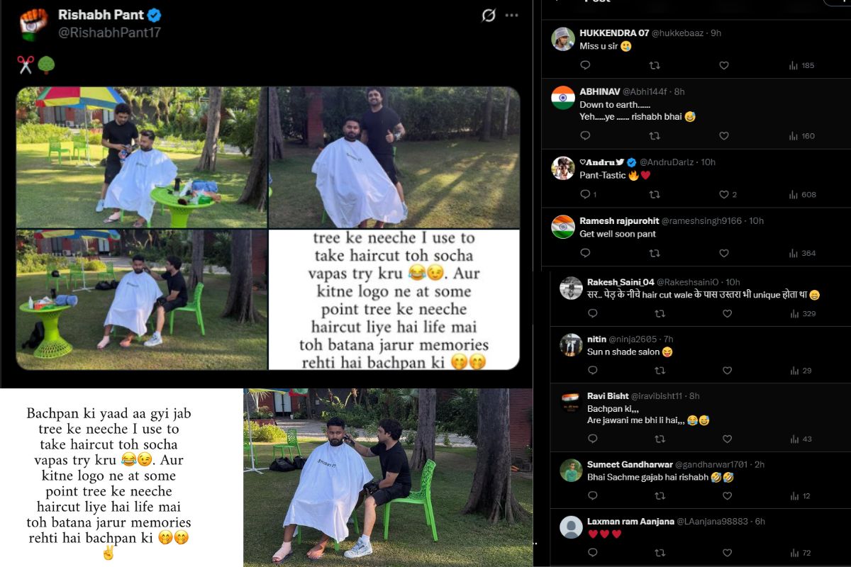 Rishabh Pant Takes Hair Cut 1