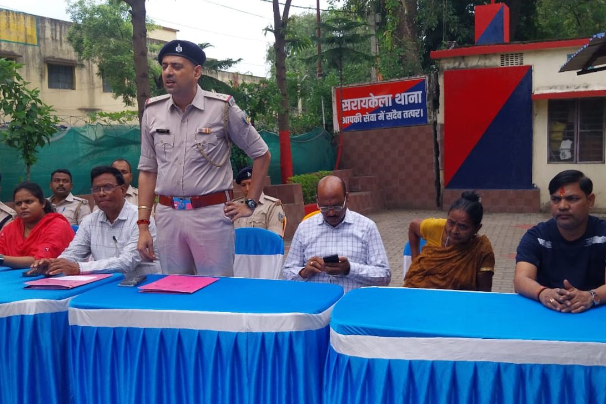 Seraikela Peace Committee meeting