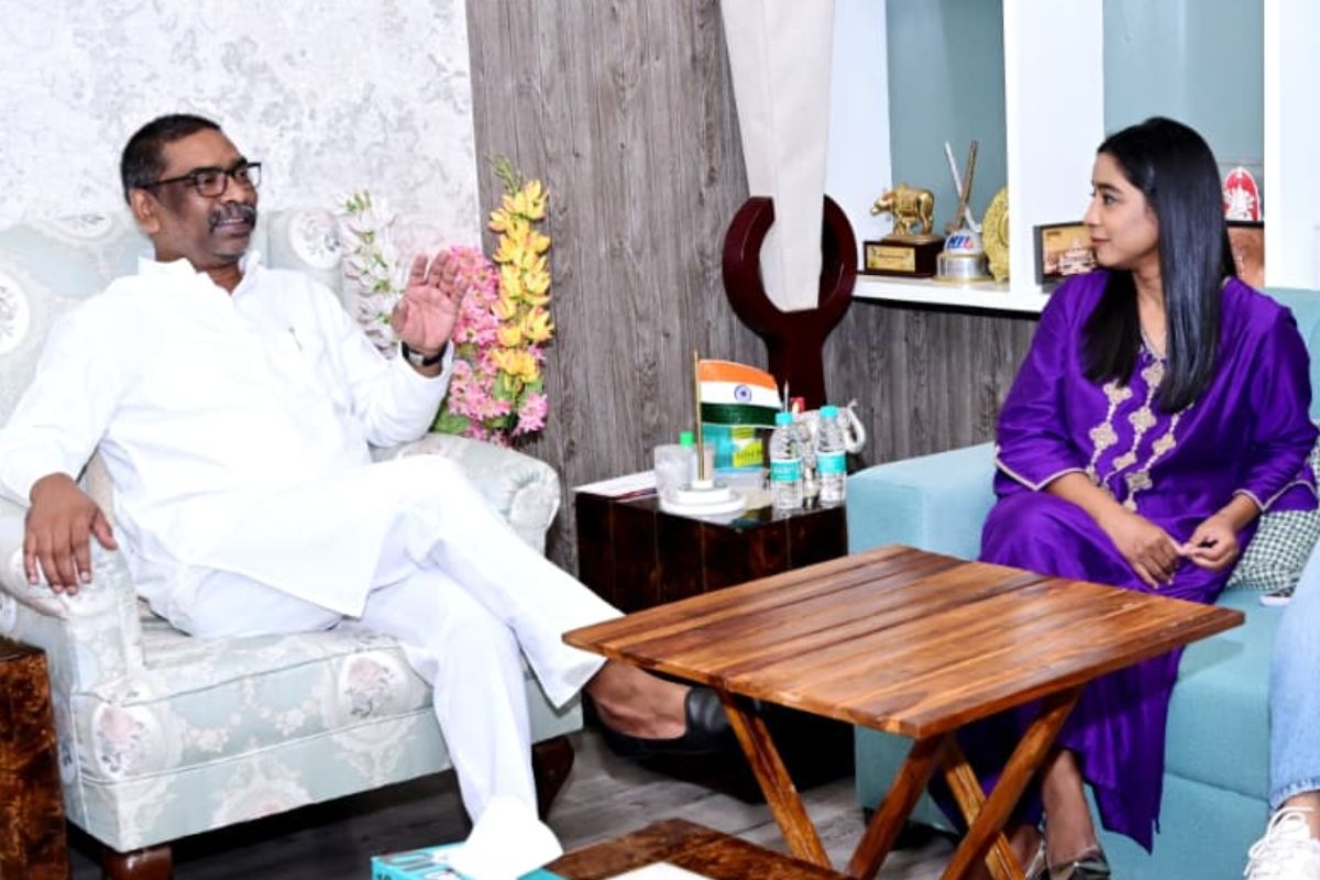 Shila Rao Meets Hemant Soren In Ranchi