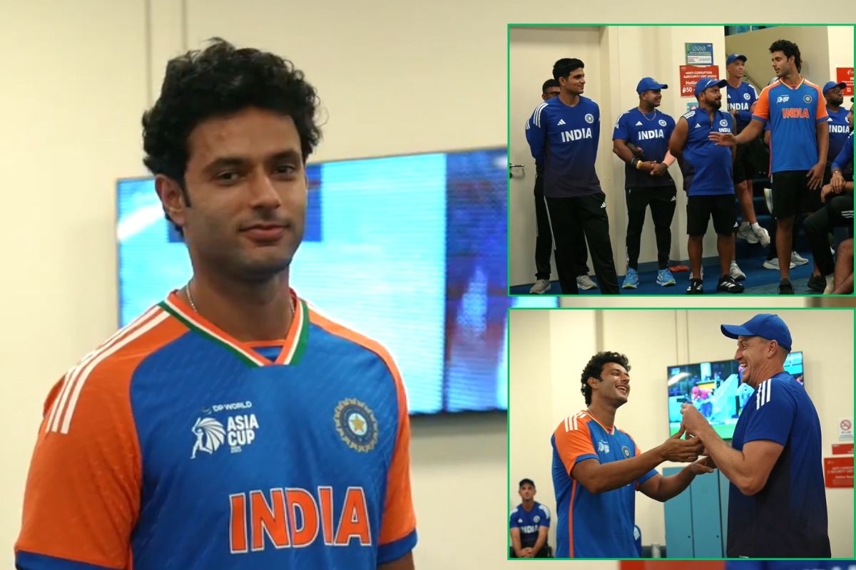 Shivam Dube awarded Impact Player in Indian Dressing Room.