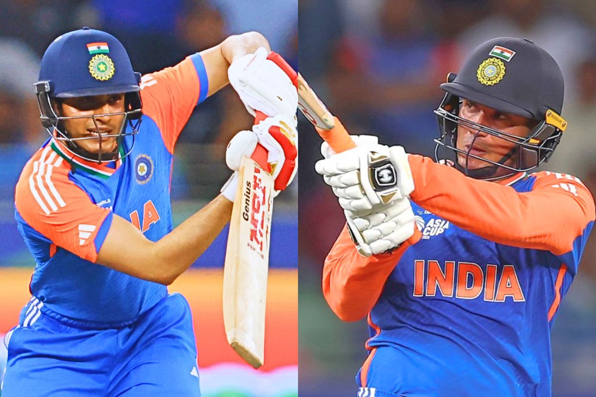 Shubman Gill and Abhishek Sharma during IND vs UAE Asia Cup 2025 Match.