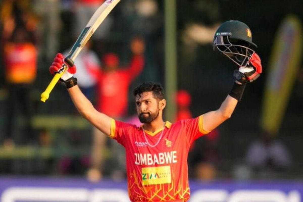 Sikandar Raza During ODI Series against Sri Lanka