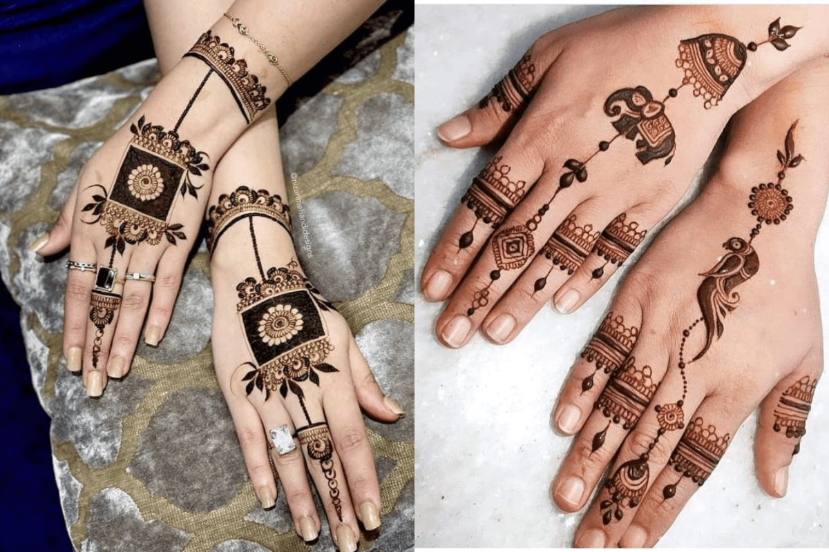 Simple Mehndi Design for Onam 2025