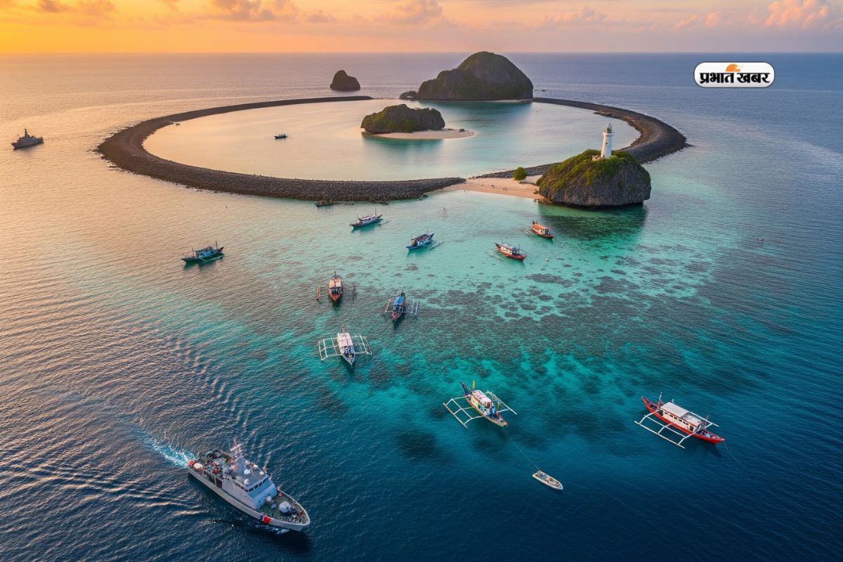 South China Sea Scarborough Shoal China Philippines / Ai Generated Image