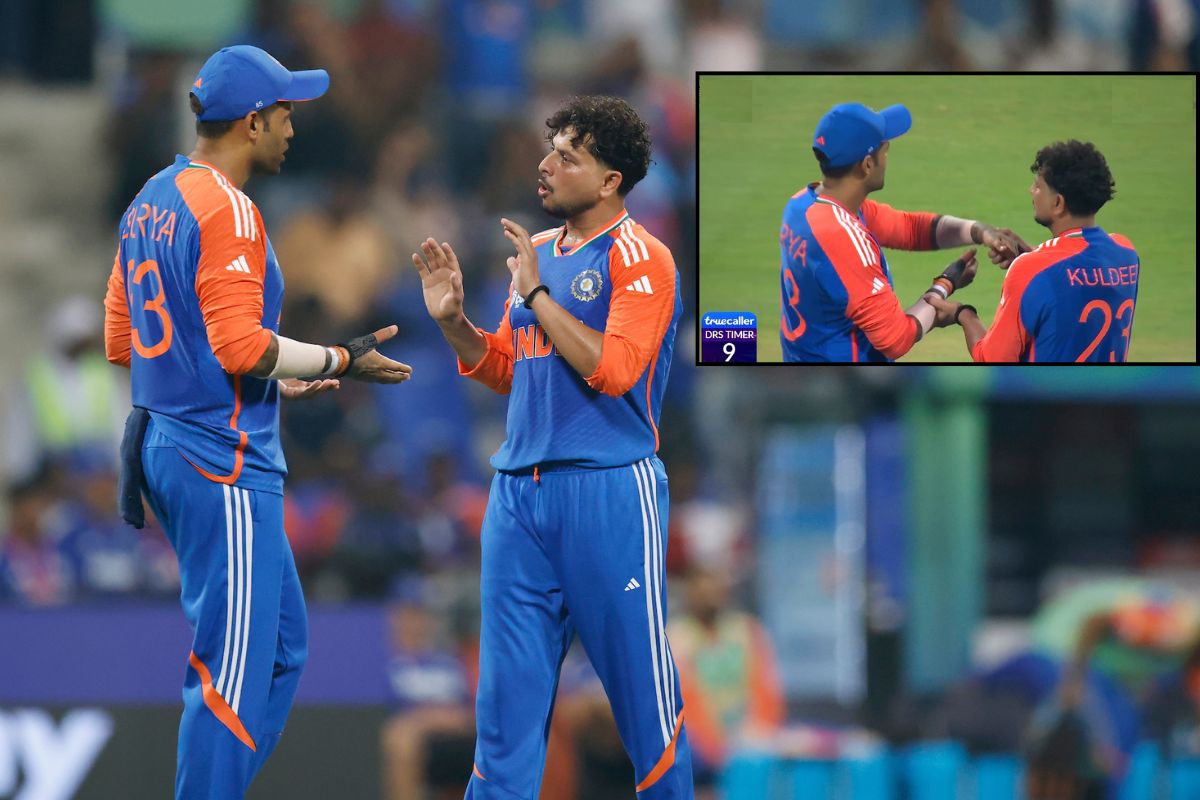 Suryakumar Yadav and Kuldeep Yadav during IND vs OMAN Asia Cup 2025 Match.