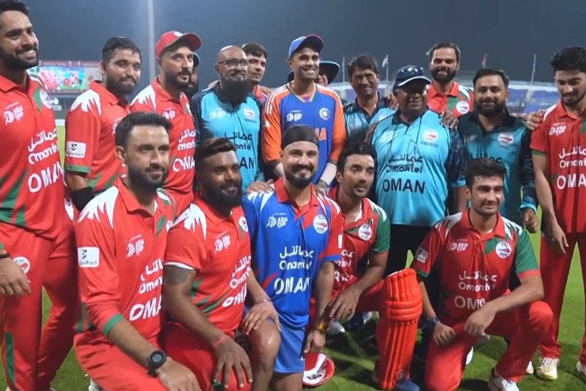 Suryakumar Yadav And Oman Cricket Team After Ind Vs Oman Asia Cup 2025