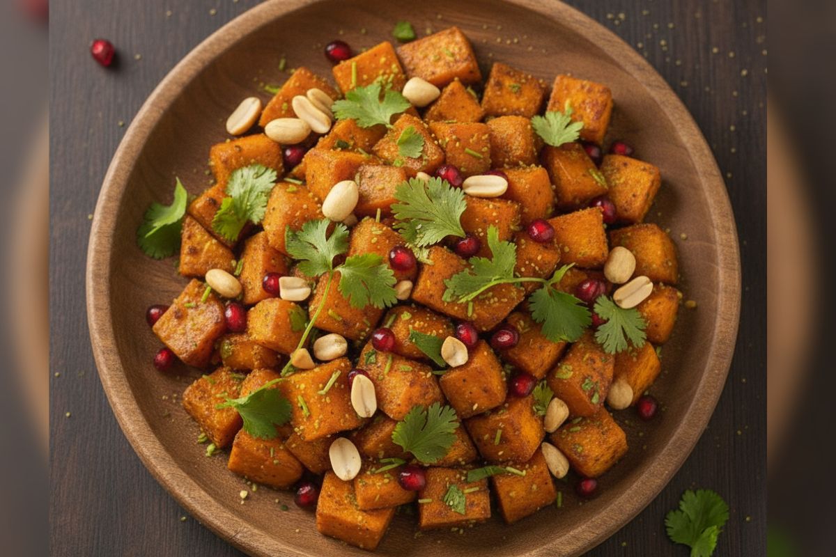 Sweet Potato Chaat For Navratri