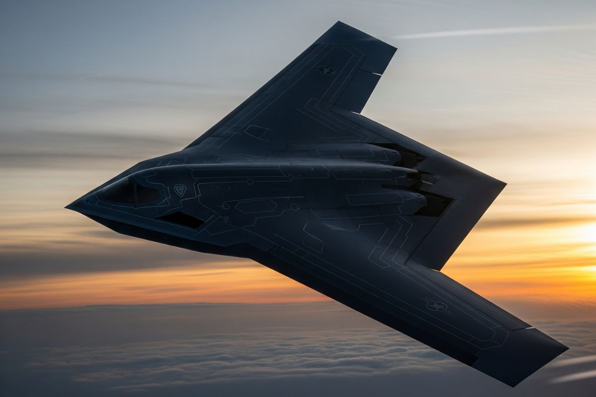 US B21 Raider Stealth Bomber/ Ai Generated Image