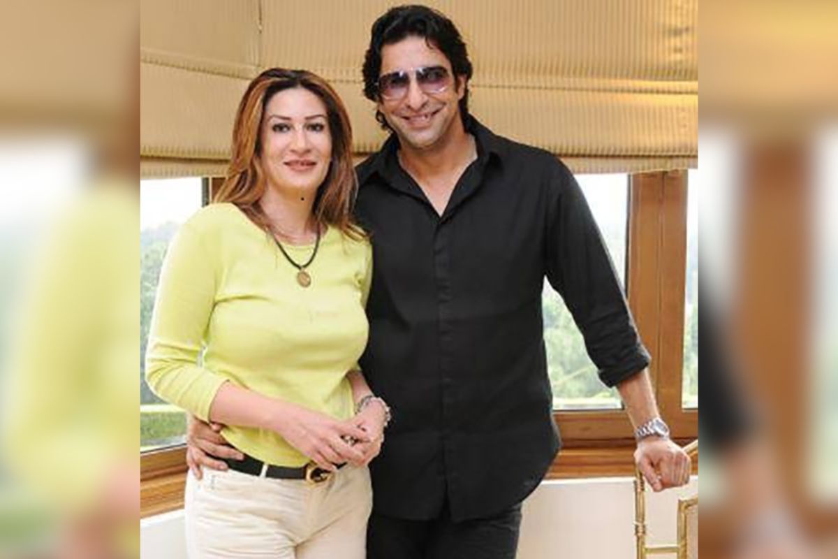 Wasim Akram and Huma Mufti