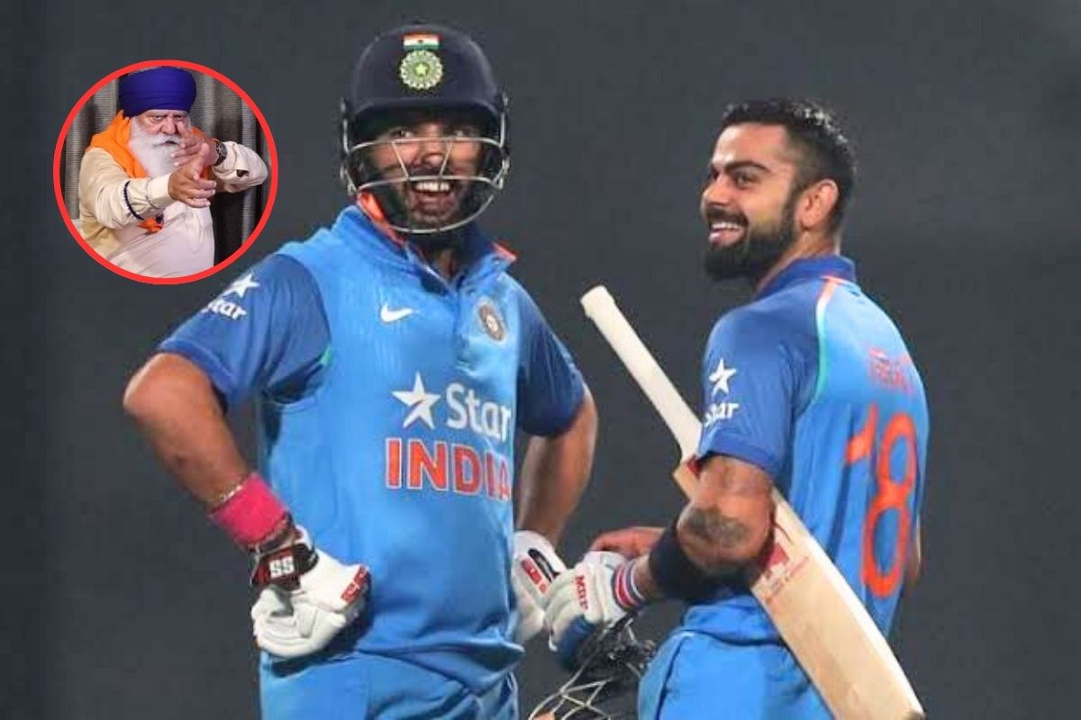 Yuvraj Singh Virat Kohli During match and Yograj Singh