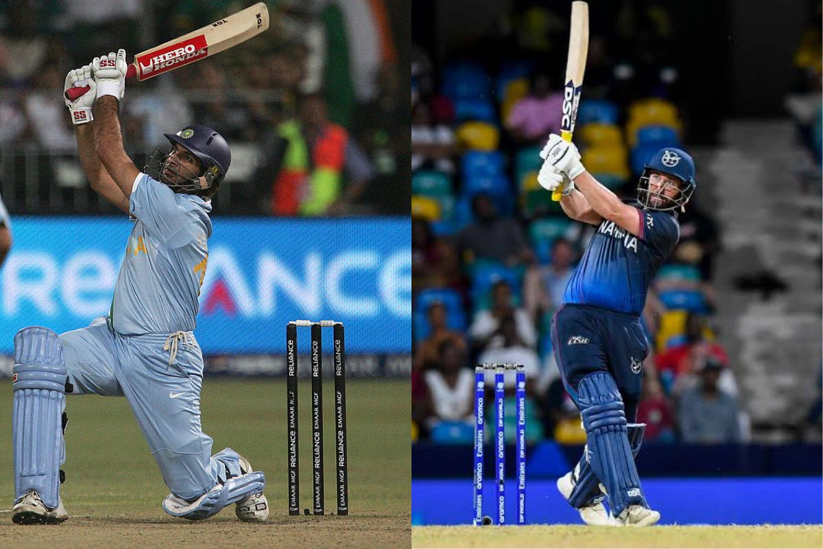 Namibia's Jan Frylinck hits 13 ball fifty