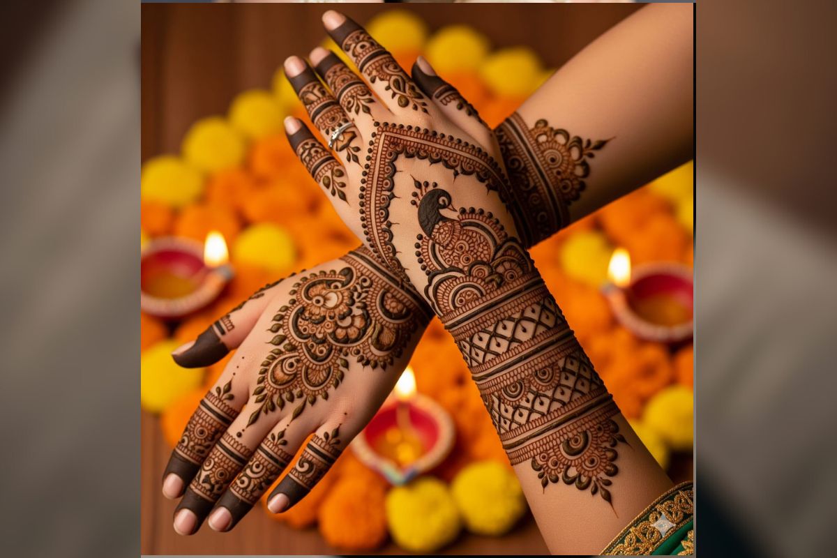 back Mehndi Design