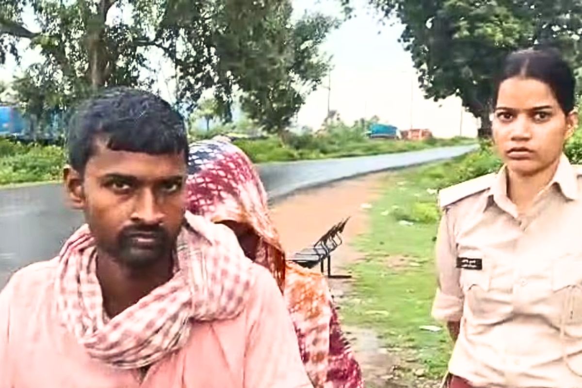 bihar sharab news| Husband and wife caught with 48 bottles of beer on Bihar-Jharkhand border